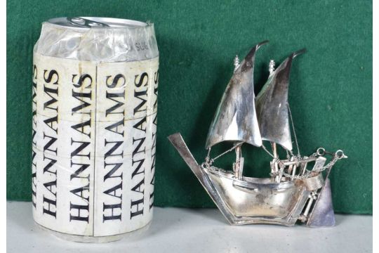 A Chinese silver junk 57g 11 x 11cm - Image 1 of 3