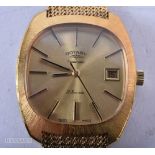 Mens Vintage Rotary Gold Tone Watch.  Movement – Automatic.  WORKING – Running.   Case Diameter (Inc