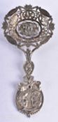 AN ANTIQUE DUTCH SILVER SPOON. 79 grams. 18.5 cm x 9 cm.