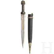 Silbermontierter Kinzal, osmanisch, Ende 19. Jhdt.