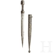 Silbermontierter Kinzal, osmanisch, spätes 19. - frühes 20. Jhdt.