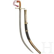 Silbermontierter Shamshir, osmanisch, 19. Jhdt.