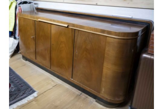 Sideboard, 1950er Jahre, Nussbaum