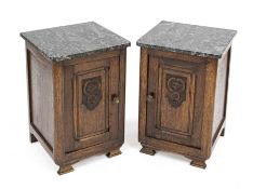Paar Nacht-/Beistellschränkchen um 1