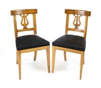 Paar Biedermeier-Stühle, Anf. 19. Jh