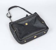 MCM, Vintage Kleidersack, gummiertes Nylongewebe mit Heritage Muster