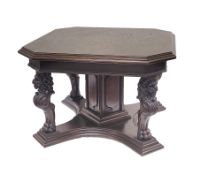 Historismus-Esstisch um 1880, Eiche,