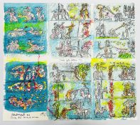 A FOLIO CONTAINING A COMPLETE SET OF TWENTY FIVE ROBERTO SEBASTIAN ANTONIO MATTA DON QUI? TEXTES ET