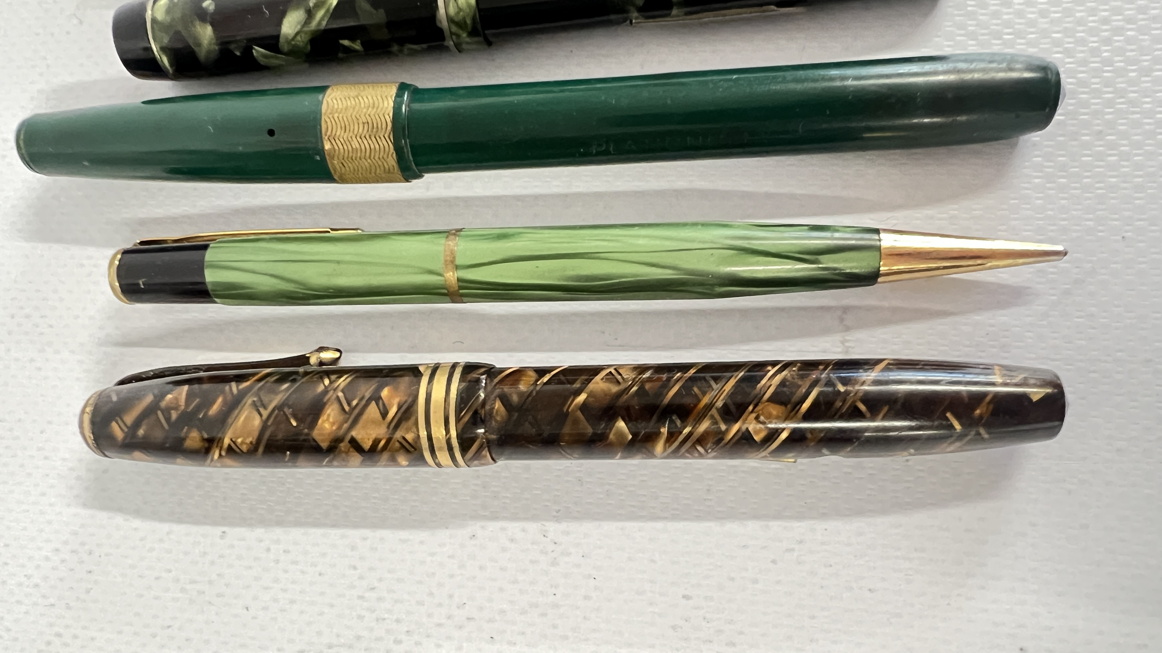 6 X VINTAGE FOUNTAIN PENS TO INCLUDE 14K NIB EXAMPLES, CONWAY STEWART ...