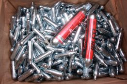 BOX CONTAINING LARGE QUANTITY 12G Co2 CAPSULES + TWO 88G Co2 CAPSULES - (NO POSTAGE OR PACKING