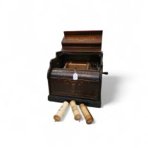 A Victorian Celestina organette - hand turned play