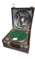 A Decca 'Trench' portable gramophone - known as th