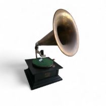 A vintage HMV horn gramophone - circa 1920's - the