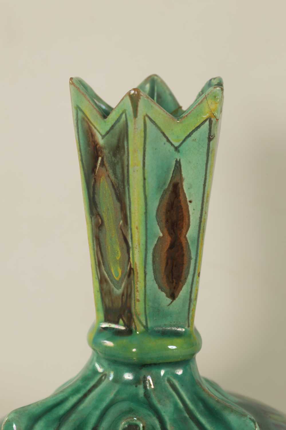 A DELLA ROBBIA ART POTTERY BULBOUS CABINET VASE - Image 6 of 11