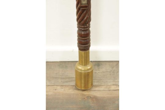 T. HEMSLEY, LONDON. A MID 19TH CENTURY MAHOGANY CASED MARINE BAROMETER - Image 6 of 9