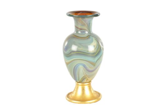 AN EARLY VENETIAN CALCEDONIO COLOURED GLASS VASE - Image 1 of 8