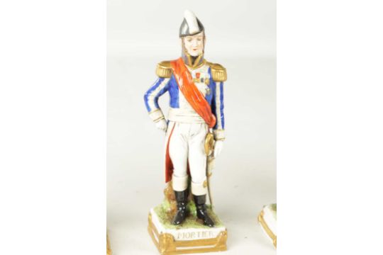 A GROUP OF FIVE SAXONY GERMAN PORCELAIN FIGURES - Image 4 of 22