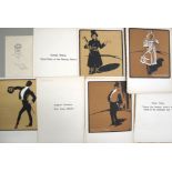 [THEATRE] G. F. SCOTSON-CLARK, a collection of colour lithographs of actors, including George Robey,