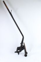 A VINTAGE CAST IRON JACK, MILLENNIUM. 155cms high.