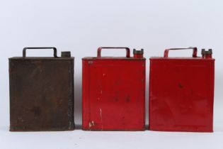 THREE VINTAGE OIL CANS, SM & BP LTD and two others (3).