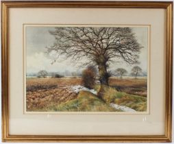 MARTIN TAYLOR 'The End of the Snow' watercolour signed 25 x 38cm