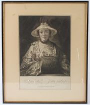 JAMES McARDELL AFTER JOSHUA REYNOLDS Portrait of a Lady inscribed verso as Anne Day, Lady