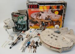 Star Wars figures and vehicles includes Star Wars Return of the Jedi Millennium Falcon (CPG Products