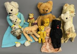 Collection of vintage soft toys