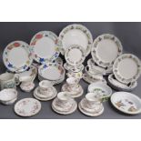 Royal Doulton Ravenna plates & gravy boat, Wood & Sons Alpine Meadow plates and bowls, Paragon