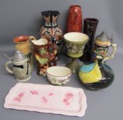 Trinke stets musical stein, decor exclusive vase, Alvingham pottery planter, bulbous vase, cork jug,