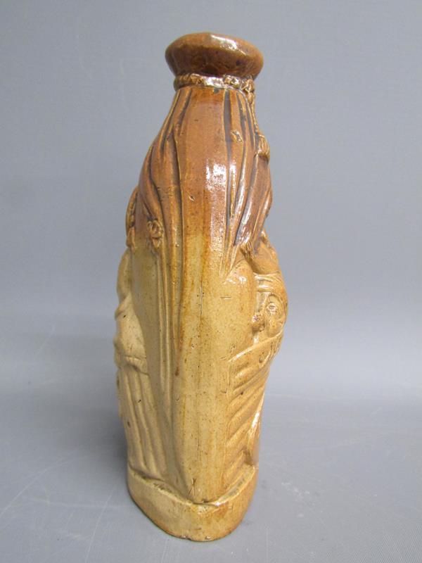 Doulton & Watts, Lambeth pottery, London Mr & Mrs Caudle stoneware bottle 'No! Mr Caudle I shall not - Image 6 of 10