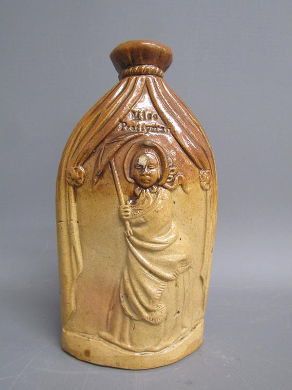 Doulton & Watts, Lambeth pottery, London Mr & Mrs Caudle stoneware bottle 'No! Mr Caudle I shall not - Image 5 of 10