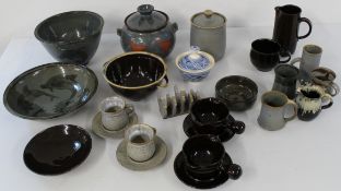 Collection of Jackpot pottery (Louth) including tureens, jugs, bowls, mugs, etc