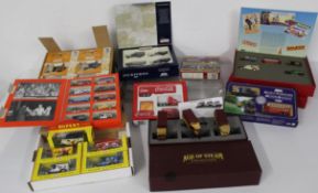 Selection of diecast cars collections includes Pickfords, Raleigh, Corgi Railway, Age of Steam