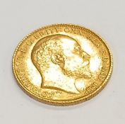 Edward VII gold half sovereign 1905