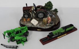 Juliana Collection Tractor ornament, LNER 