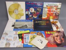 Collection of records includes Beatles, Fleetwood Mac, John Lennon, albums, singles etc