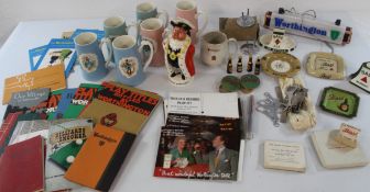 Collection of Bass-Worthington breweriana to include set of six Mr Pickwick tankards, Bass 