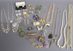 Costume jewellery includes necklaces, earrings, bangle, brooches etc also cufflinks Metropolitan