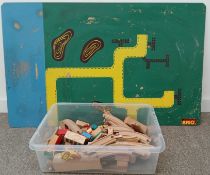 Brio wooden train set & board