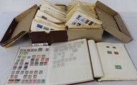 Large collection of World stamps, early to 1970, mounted on small sheets plus stockbook of
