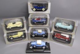 7 Signature model cars - 1935 Auburn Speedster - 1933 Cadillac Fleetwood - 1930 Pierce-Arrow Model B