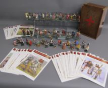 48 Del Prado figures - medieval warriors and some cavalry