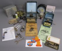 Optimus 8r Hunter - possibly Optimus 111 - Hi-Gear cooking stoves - unmarked stove in tin  also