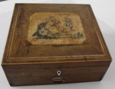 Georgian writing slope (with key)