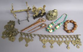 Brass Chinese dragon head turtle with tortoise on back stood on coins, Chinese dragon on stand,