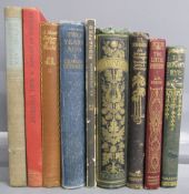 Collection of books - The Romany Rye, Borrow - The Little Minister, J.M Barrie - An inland voyage