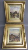 Pair of framed oils on board signed Mclea (Duncan Fraser Mclea 1841-1916) signed verso 'Newark