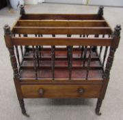 Victorian mahogany Canterbury