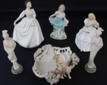 Selection of figurines, to include Royal Doulton 